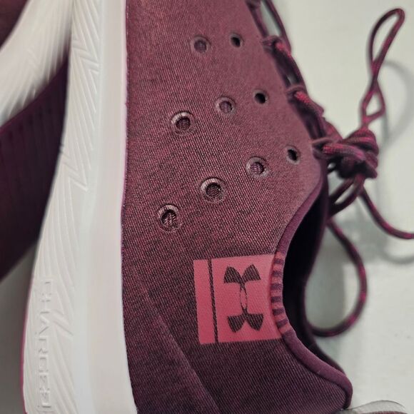Under Armour Women's Burgundy Athletic Shoes - Picture 3 of 6